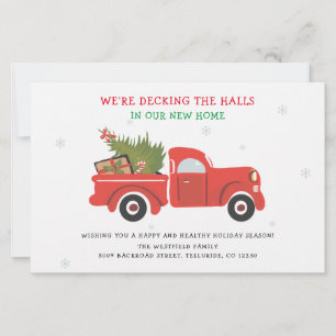 Nous avons déménagé Noël vacances Faire-part de dé