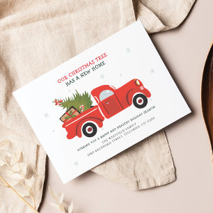 Nous avons déménagé Noël vacances Faire-part de dé