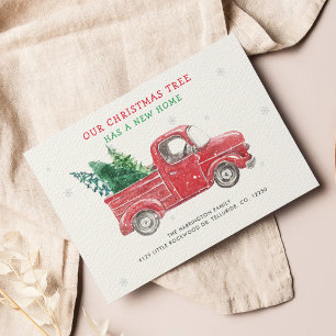 Nous avons déménagé Noël vacances Faire-part de dé