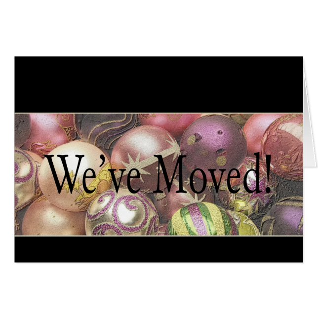 Nous avons déménagé - Nouvelle adresse Carte de No (Devant horizontal)