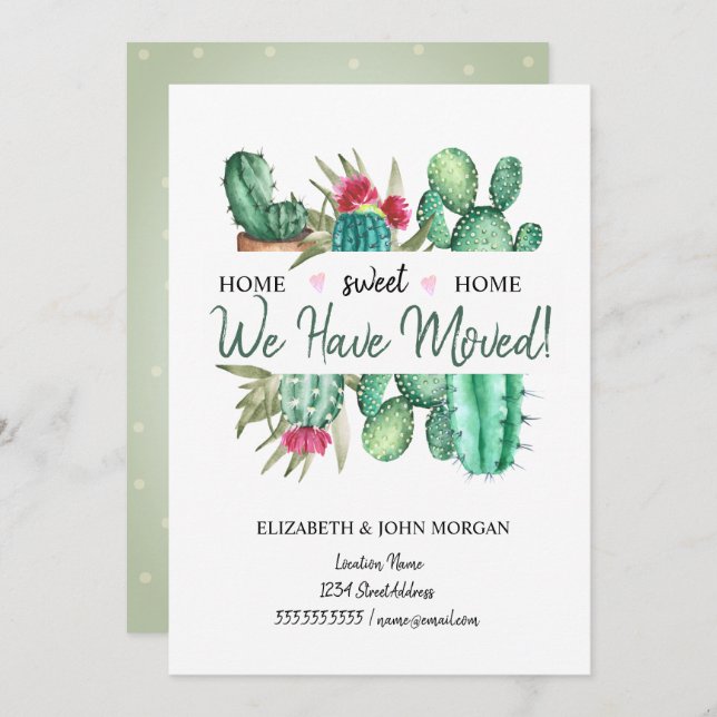 Nous Avons Déménagé, Pois Cactus (Devant / Derrière)