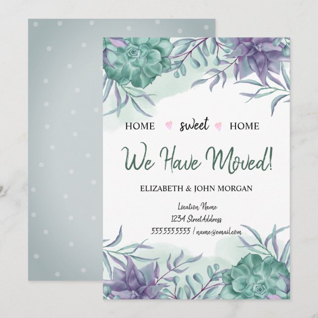 Nous Avons Déménagé, Succulent Désert (Devant / Derrière)