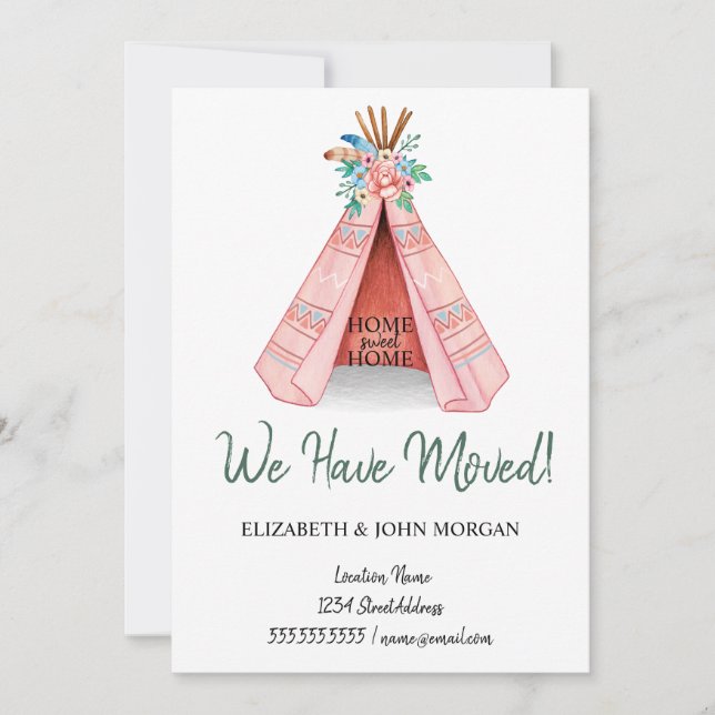 Nous Avons Déménagé, Tente Tribale Déménageant (Devant)