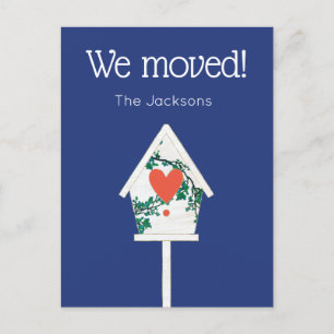 Nous Avons Déplacé Carte Postale Birdhouse