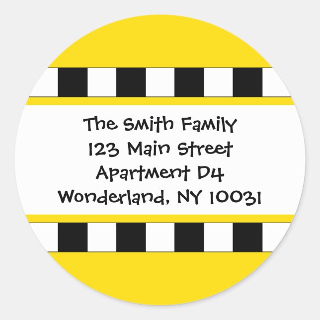 Nous avons déplacé Cityscape Étiquette de adresse (Devant)