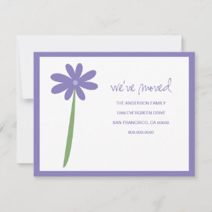 Nous avons déplacé Faire-part de fleurs (violet)