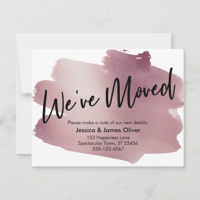 Nous avons déplacé Handwriting sur la carte Rose G (Devant)