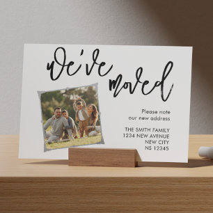 Nous avons déplacé la carte postale Faire-part pho