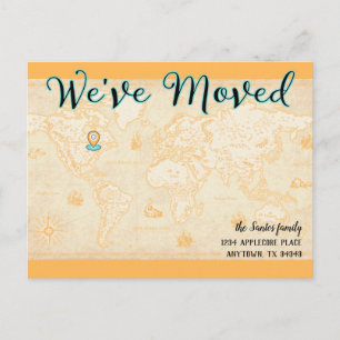 Nous avons déplacé la carte Vintage avec l'adresse