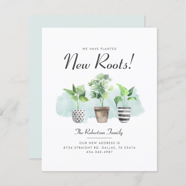 Nous avons déplacé la Faire-part de déménagement b (Devant / Derrière)