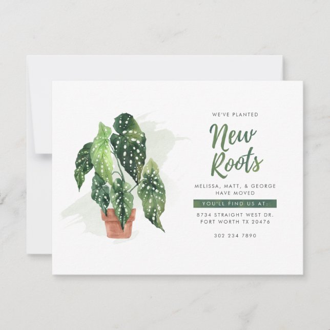 Nous avons déplacé la Faire-part de déménagement b (Devant)