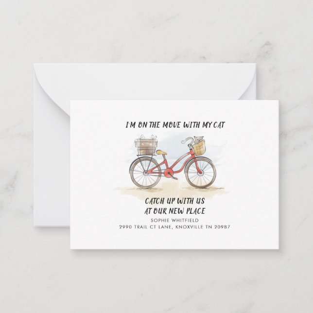 Nous avons déplacé la Faire-part de déplacement bu (Devant)