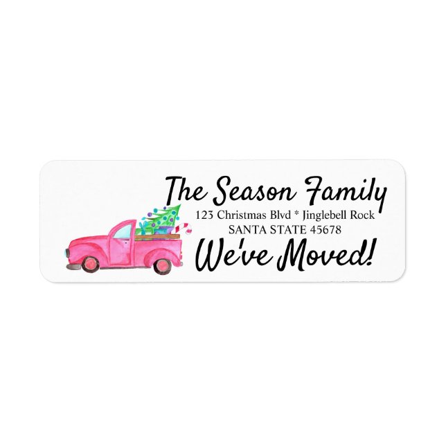 Nous avons déplacé le étiquette de voiture de Noël (Devant)