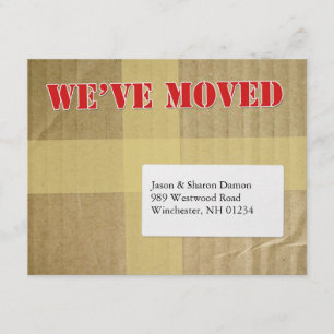 Nous avons déplacé le faire-part