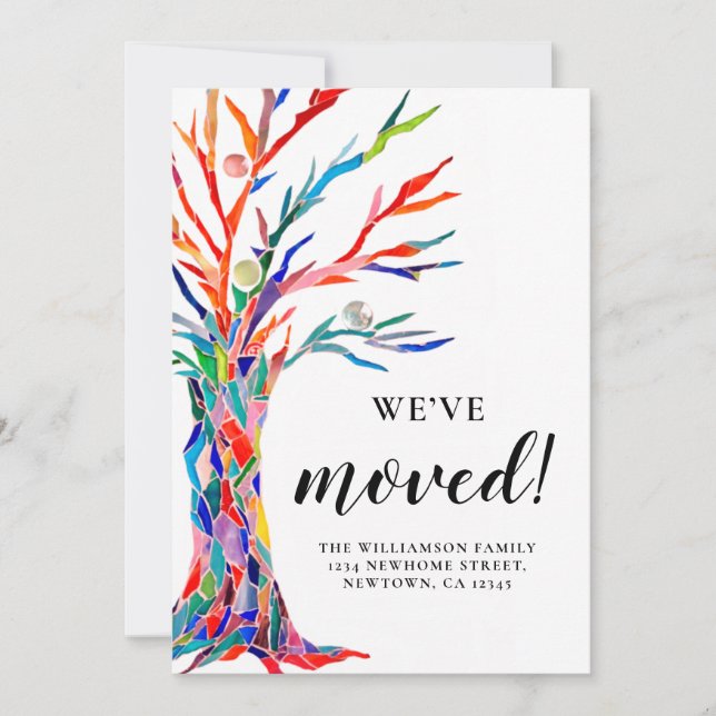 Nous avons déplacé le Faire-part de déplacement (Devant)