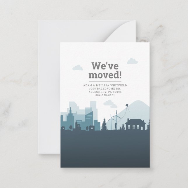 Nous Avons Déplacé Le Faire-part De Déplacement D' (Devant)