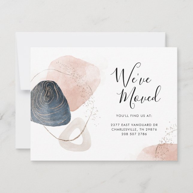 Nous avons déplacé le Faire-part de déplacement d' (Devant)