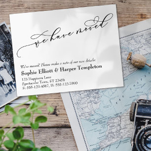 Nous Avons Déplacé Un Nouveau Faire-part D'Adresse