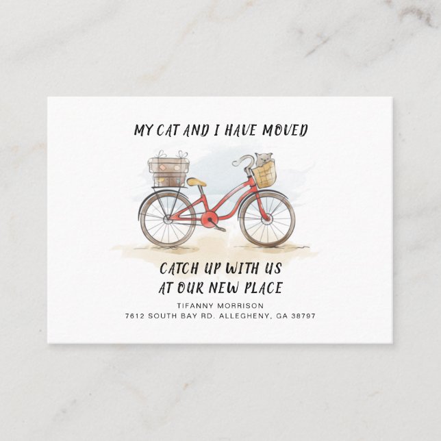 Nous avons déplacé un nouveau Faire-part de déplac (Devant)