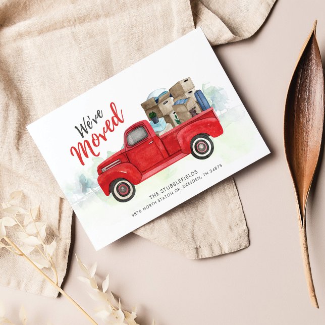 Nous avons déplacé un nouveau Faire-part de déplac (We Have Moved Change of Address Announcement)