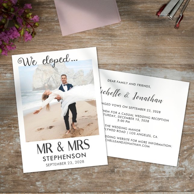 Nous avons développé un faire-part photo moderne m (Créateur téléchargé)