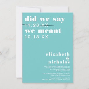 Nous avons dit   Changement de date de l'annonce d