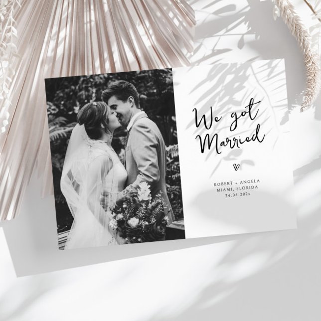 nous avons épousé un mariage faire-part (Créateur téléchargé)