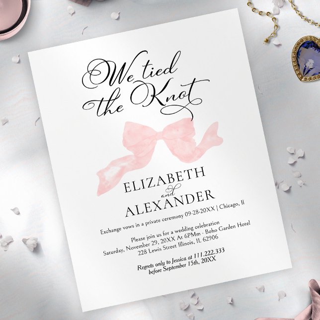 Nous Avons Fait Le noeud | Elopement de Mariage de (Créateur téléchargé)