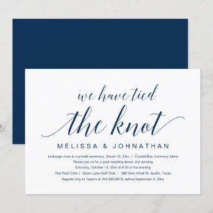 Nous avons fait le noeud, Invitation de mariage en
