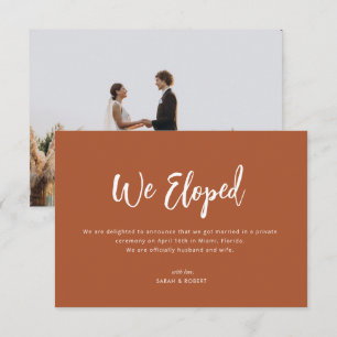 nous avons fui le mariage boho pampas faire-part