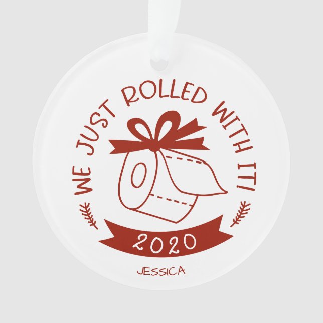 Nous avons juste roulé avec ça drôle Noël Covid (devant)