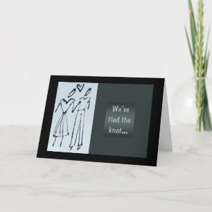 Nous avons lié le noeud...  Faire-part de mariage