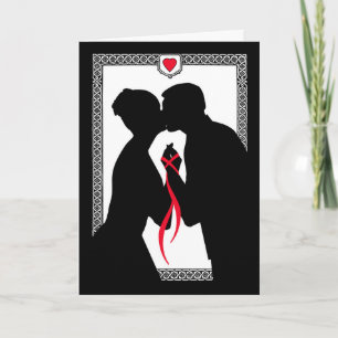 Nous avons lié le noeud, la main du Faire-part mar