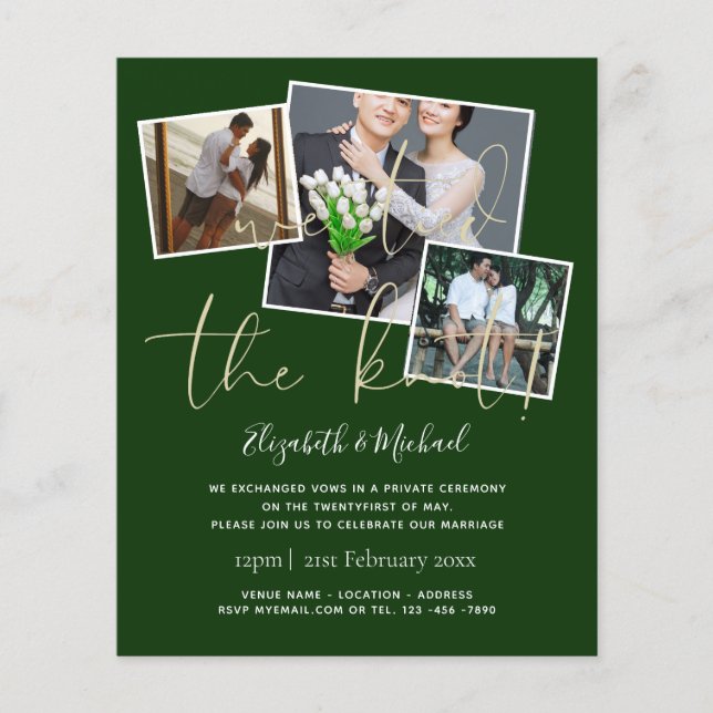 Nous Avons Lié Les Invitations Du Mariage De Noeud (Devant)