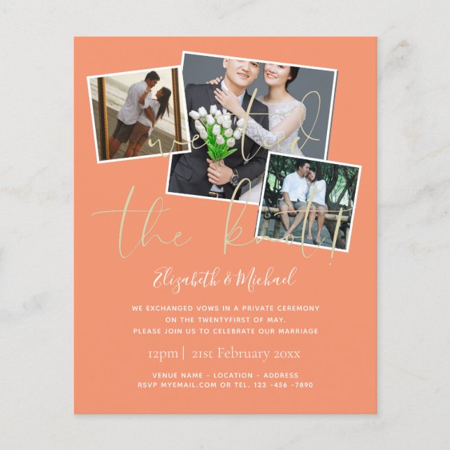 Nous Avons Lié Les Invitations Du Mariage De Noeud (Devant)