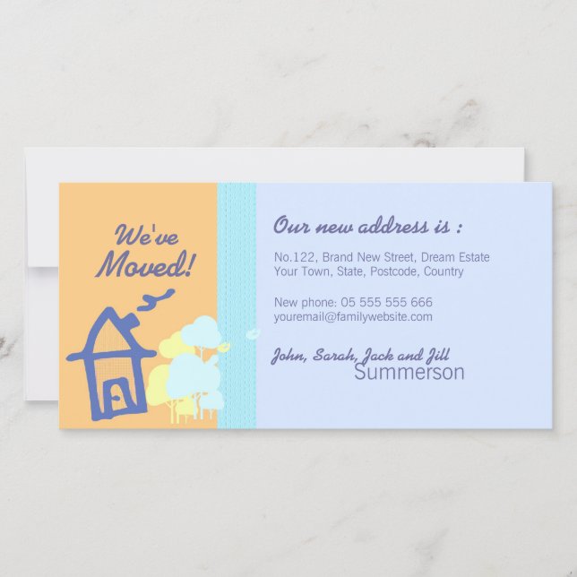 Nous avons Moved pastels Carte photo (Devant)