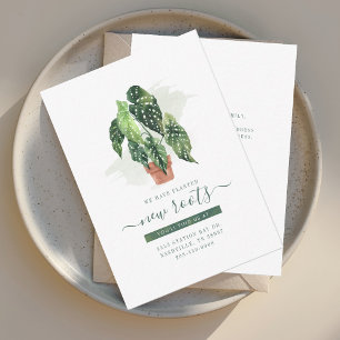 Nous avons Moved Watercolor Moving Faire-part