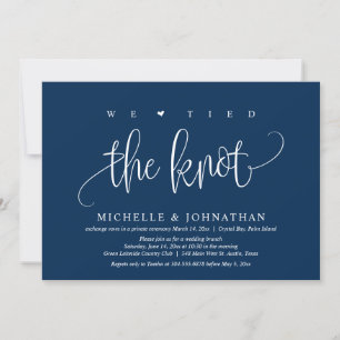 Nous avons noué le nœud, Invitation de mariage pou