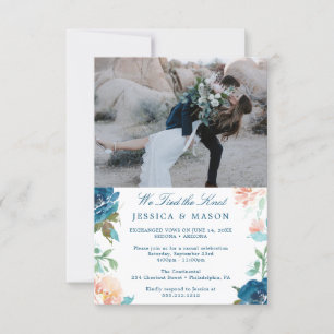 Nous avons noué le nœud Invitation Mariage en fuit