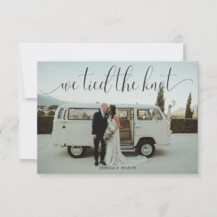 Nous avons noué le nœud Invitation Mariage en fuit