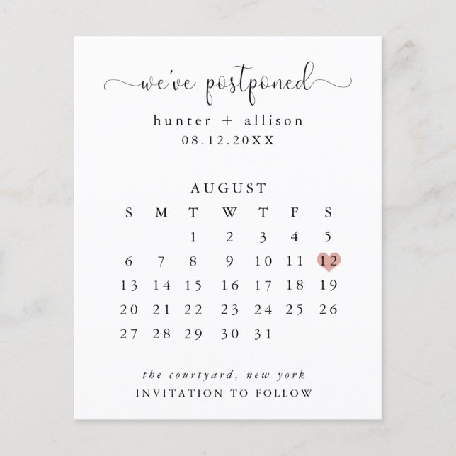 Nous avons repoussé | Calendrier Enregistrer La Da (Devant)