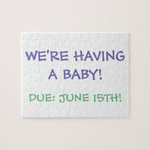 "Nous avons un bébé !" Puzzle