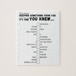 Nous avons un bébé - Puzzle complet et révélateur