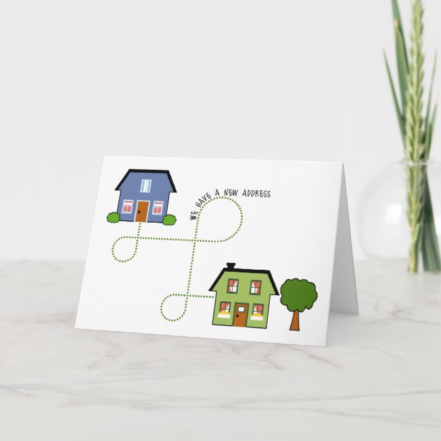 Nous Avons Un Nouveau Faire-part D'Adresse (Devant)