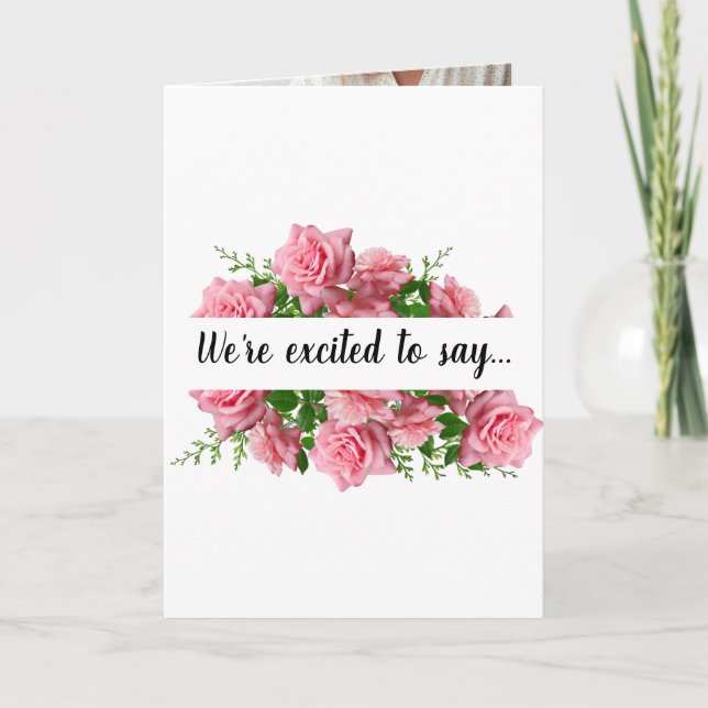 Nous avons une carte de Faire-part de grossesse po (Devant)