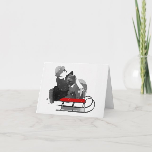 NOUS AVONS UNE carte de vacances FUN Chow (Devant)