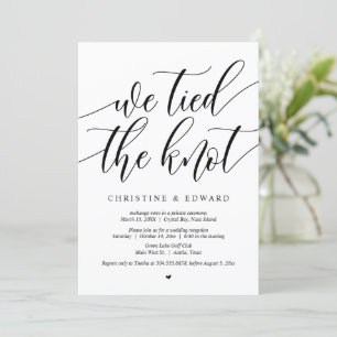 Nous avons uni nos vies, Invitation de mariage fug