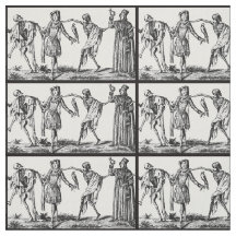 "Nous dansons avec le tissu de peste noire de la