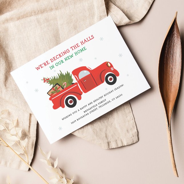 Nous découvrons de nouvelles salles que nous avons (Decking The Halls Red Truck Christmas Moving Announcement)