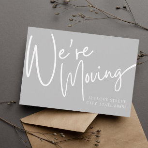 Nous déménageons le Faire-part photo